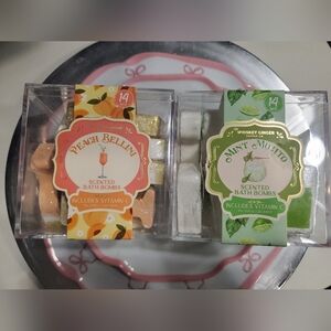 Peach Bellini & Mint Mojito Scented Bath Bombs Set